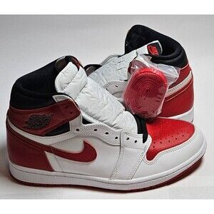 Nike Air Jordan 1 Retro High OG Heritage University Red White 555088-161 Sz 9.5M